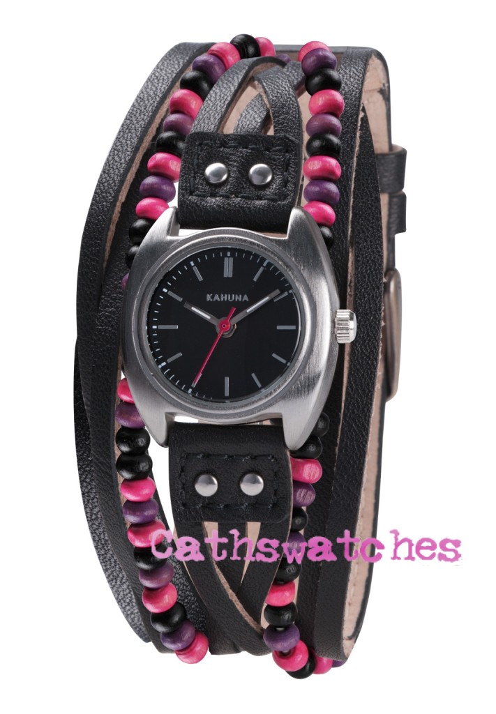 Ladies Kahuna Leather Multi Thong Strap Watch Four Colour Choices eBay