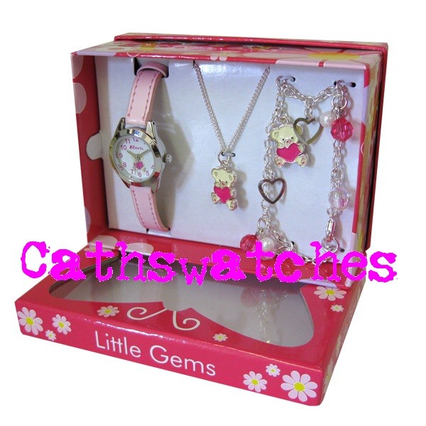 Ravel Girls Watch & Jewellery Cute Little Gems Children's Gift Set Kids themes eBay