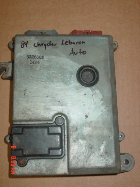 1984 Chrysler Lebaron 2.2l Turbo Ecu/ecm 5226388 Engine