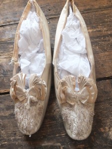 antique bridal shoes