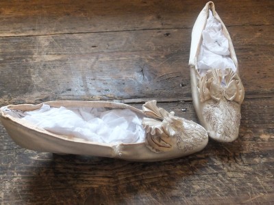 antique bridal shoes