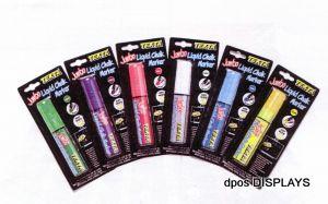 6 x TEXTA JUMBO LIQUID CHALK MARKER CHISEL TIP-rsgn