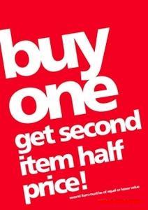 buy one get second half price shoes