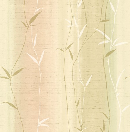 Wallpaper Sage Green Soft Peach Bamboo Leaf Stripe | eBay