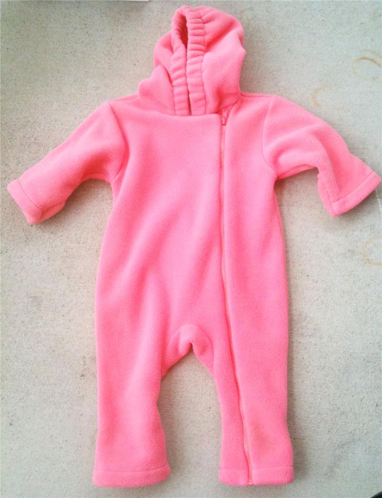 Snowsuit Bunting Lands End Toddler Baby Girl Fleece Coat Snow Suit 18