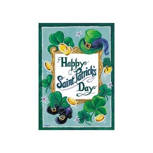 St. Patrick's Day decorations yard flag