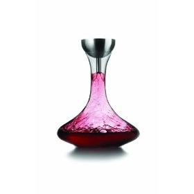 Metrokane Houdini Decanter with Wine Shower Funnel and Sediment Strainer