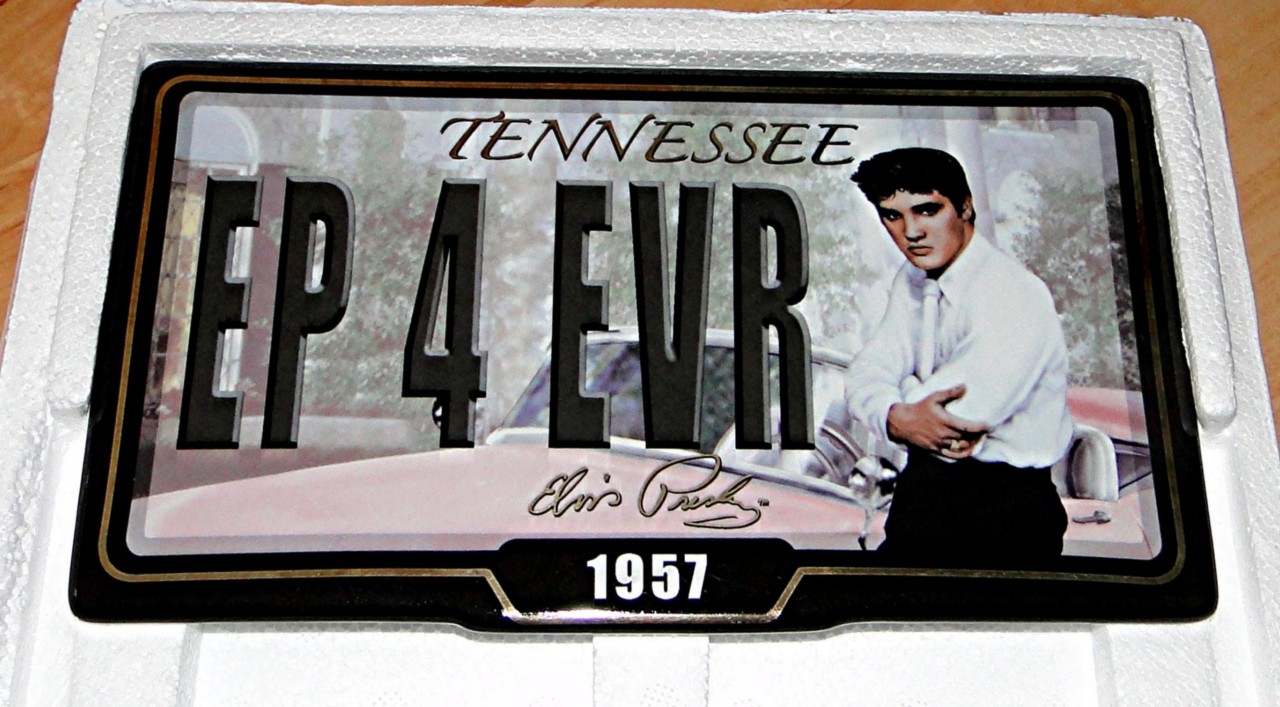 Elvis Presley LICENSE TO THRILL MEMPHIS TENNESSEE PLATE eBay