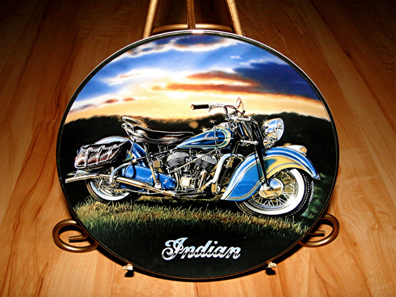 The 1947 Indian Chief Motorcycle Franklin Mint Collection Plate