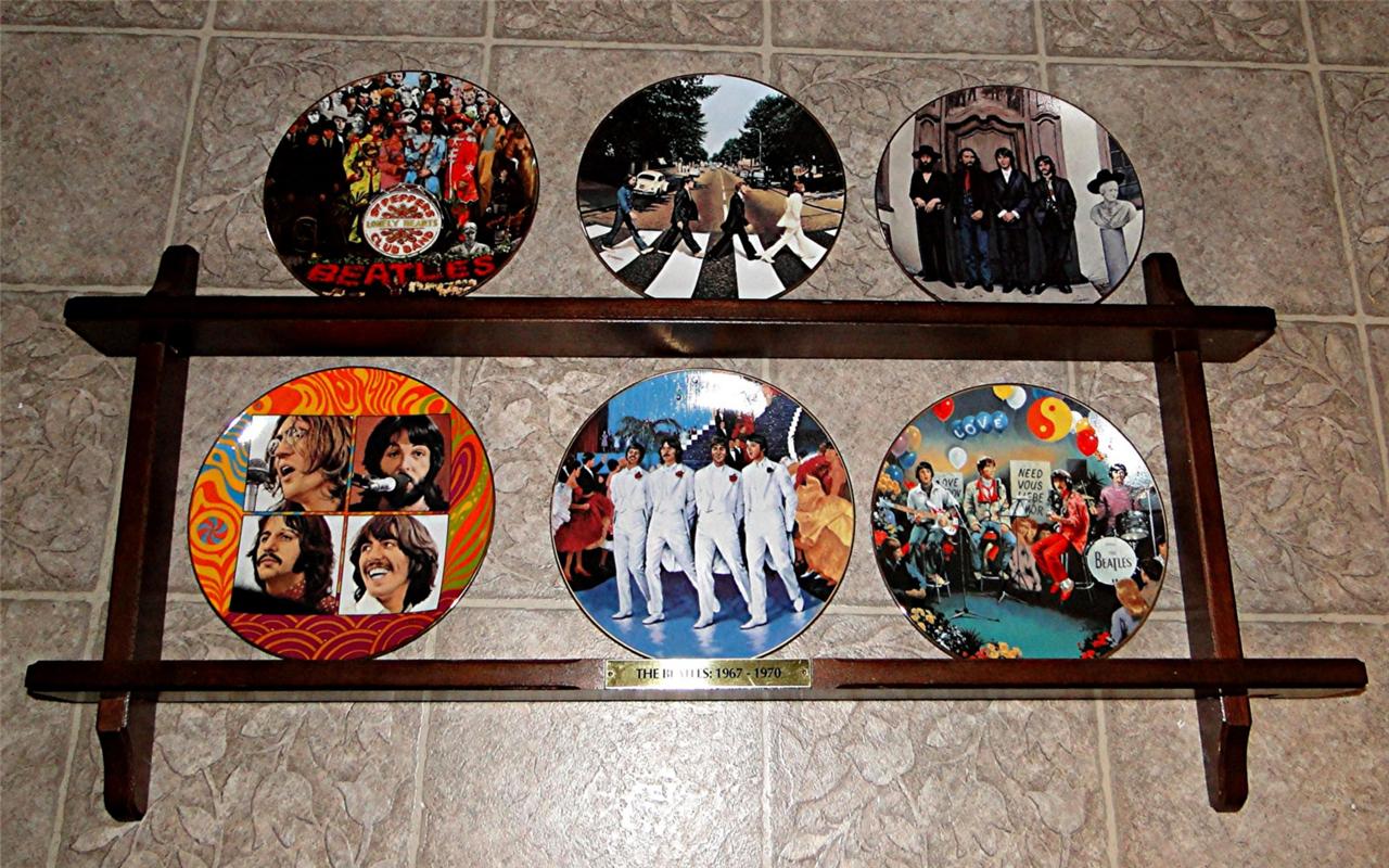 THE BEATLES COLLECTION BRADFORD EXCHANGE SMALL WALL PLATE RACK eBay