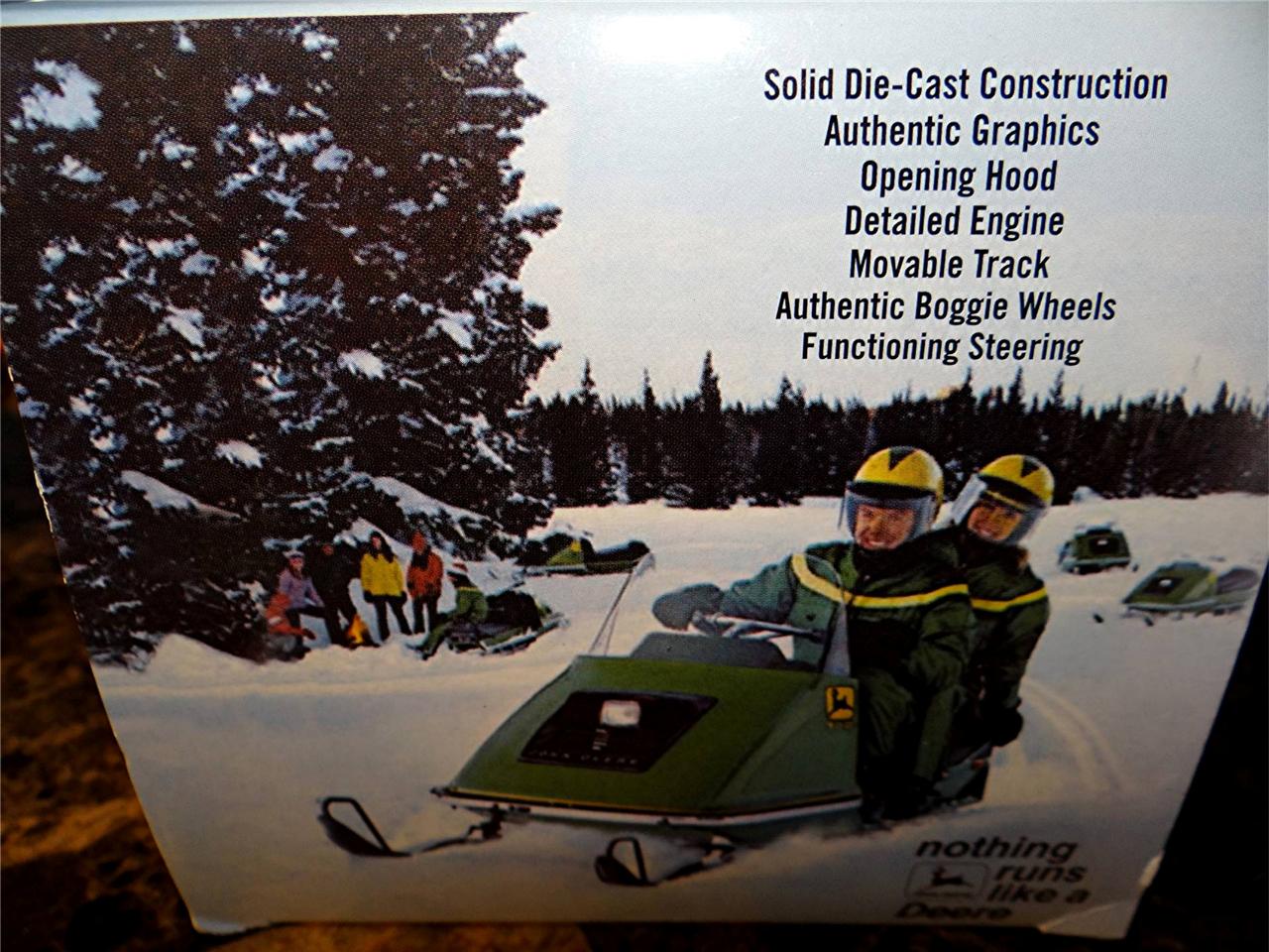 1972 John Deere 500 1/16th Scale John Deere 500 Die Cast Snowmobile Toy