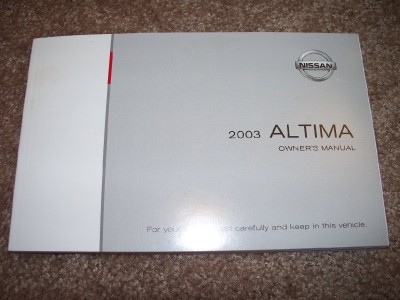 2003 nissan altima owners manual