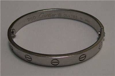 White Gold Bracelets: Cartier Bracelet 