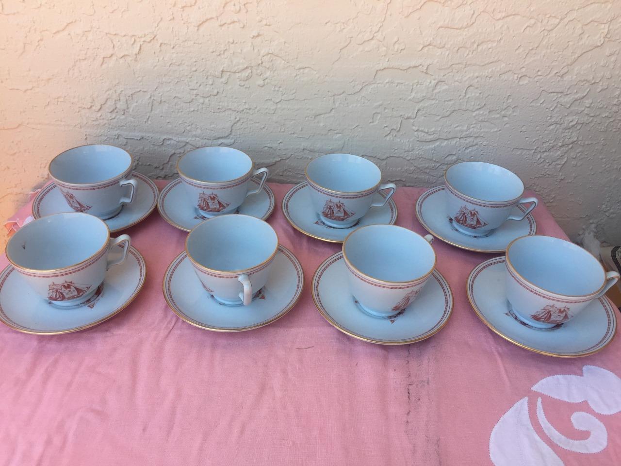 SPODE TRADE WINDS RED SHIP BRIG 1820 CUP & BRIG GYGNET OF SALEM ... SPODE TRADE WINDS RED SHIP BRIG 1820 CUP & BRIG GYGNET OF SALEM ...