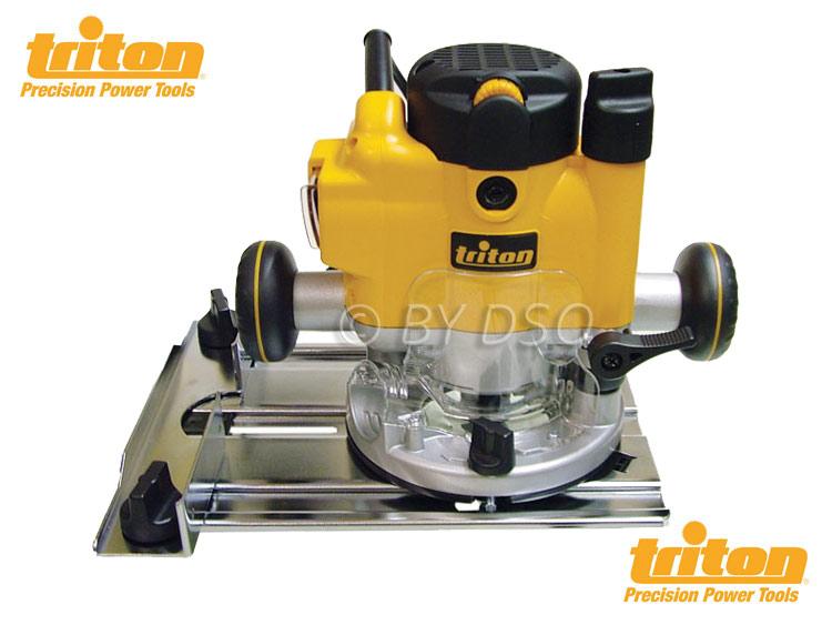 Triton 1010W Plunge Router With 1/2" and 12mm Collet Height Adjustment