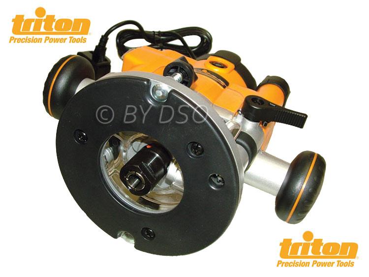 Triton 1010W Plunge Router With 1/2" and 12mm Collet Height Adjustment