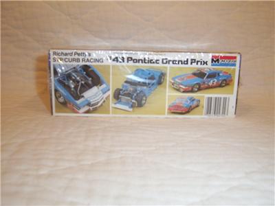 1985 RICHARD PETTY # 43 PONTIAC GRAND PRIX 1/24 MONOGRAM SEALED MODEL 1985 RICHARD PETTY # 43 PONTIAC GRAND PRIX 1/24 MONOGRAM SEALED MODEL