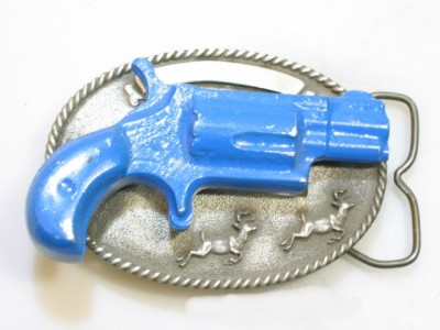BERGAMOT 1981 Pewter Belt Buckle Gun Holster NAA Mini 22 LR & Magnum Revolvers | eBay