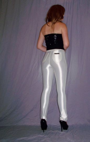 Shiny+Spandex+Disco+Pants vintage white disco pants item discreption vintage white shiny disco