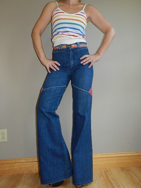 high waisted bell bottom jeans old navy