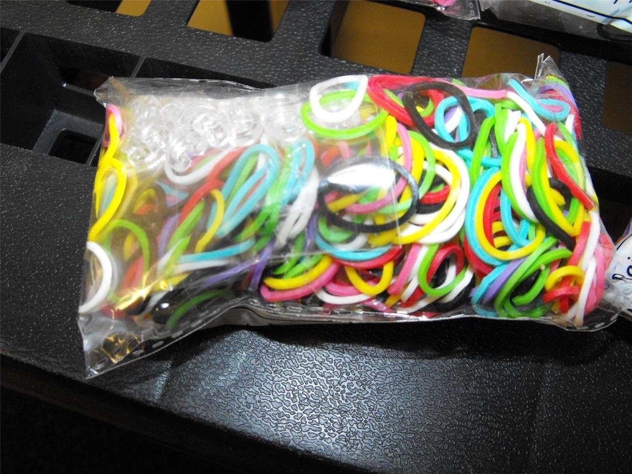 600+ Rainbow Loom Refill Rubber Bands & CClips ALLCOLORS AVAILABLE SHIP FREE eBay