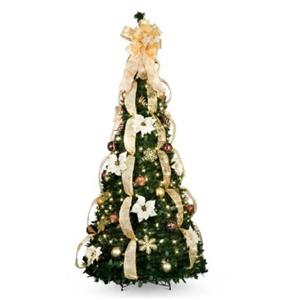 6 1 2 lighted pre lit decorated artificial pull up 6 1 2 lighted pre lit decorated artificial pull up