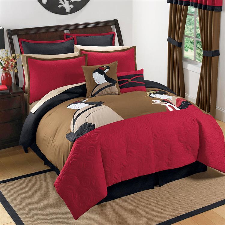 Red Asian Comforter 69