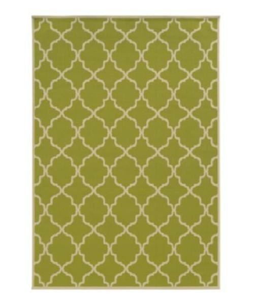 MODERN FUN MOROCCAN TRELLIS GEOMETRIC Outdoor Indoor Area Rug MULTI