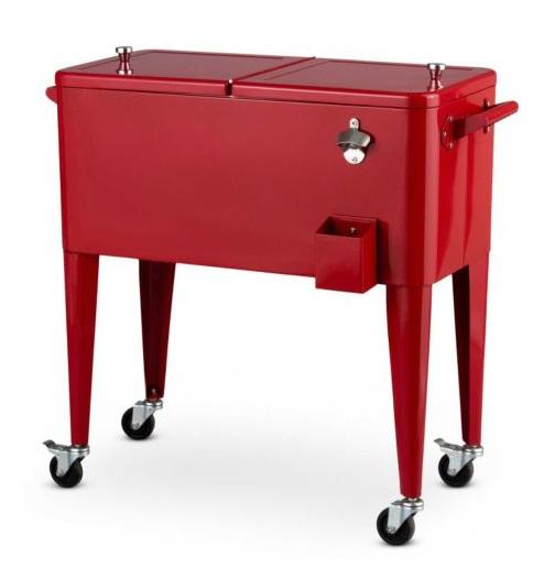 Outdoor VINTAGE STYLE RETRO PORTABLE COOLER ICE CHEST Red or White eBay
