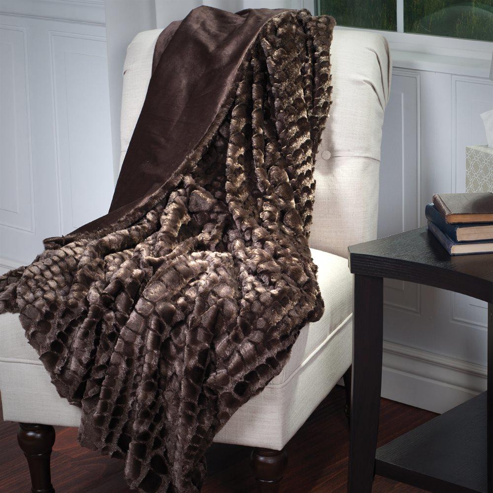MODERN SOFT COZY FAUX FUR MINK THROW BLANKET 4 COLORS eBay