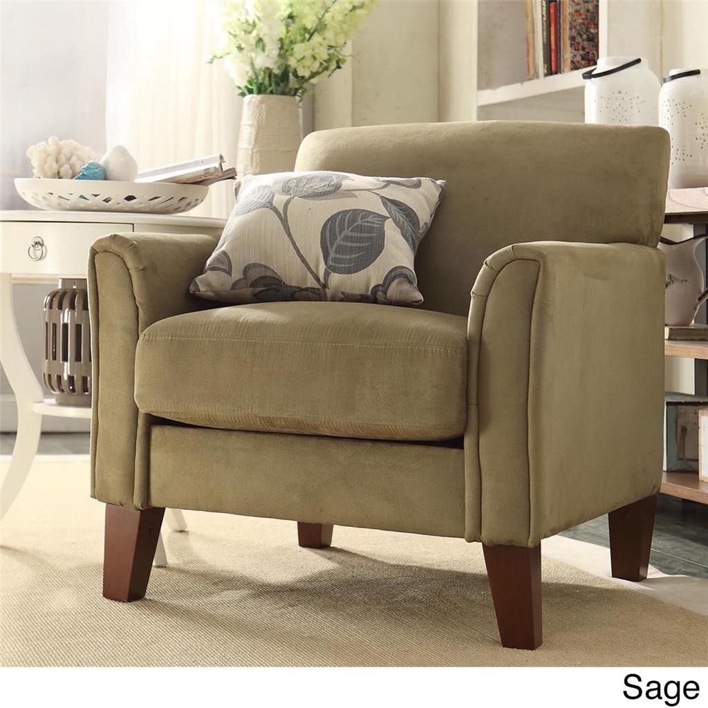 MODERN LIVING CONTEMPORARY COMFY UPHOLSTERED ARM CHAIR ...