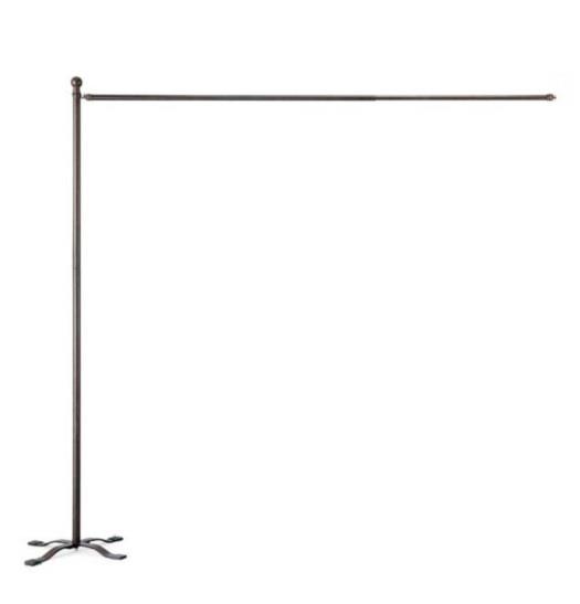 Outdoor Freestanding Curtain Rod With Posts Privacy Patio Pool Cabana 2