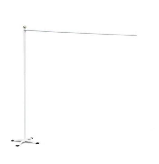 Outdoor Freestanding Curtain Rod With Posts Privacy Patio Pool Cabana 2