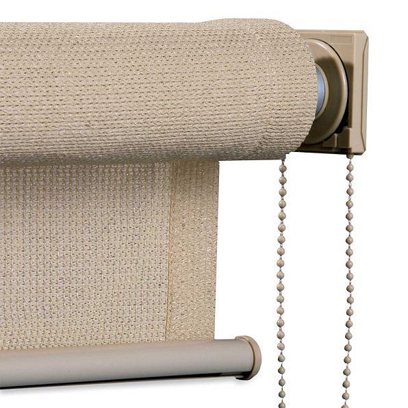 Indoor Outdoor ROLL UP SOLAR SHADE Window Sunroom Patio Porch Brown/Tan