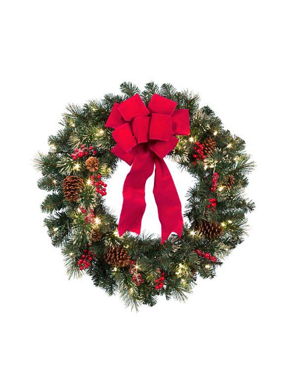 30 quot or 36 quot cordless pre lit decorated christmas wreath 30 quot or 36 quot cordless pre lit decorated christmas wreath