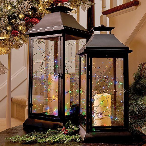 19" or 25" Indoor Outdoor Christmas Holiday Flameless Candle Lantern 2 Colors eBay