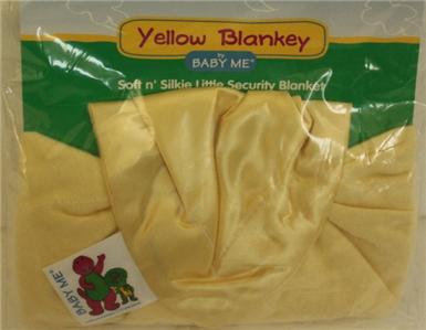 Barney Yellow Blankey Security Blanket NEW NWT Soft n' Silkie Silky  eBay