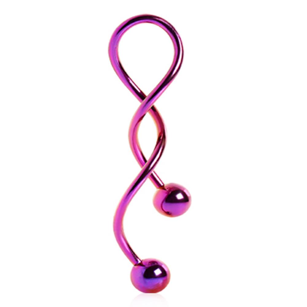 Spiral Navel Ring Pvd Plated Spiral Navel Ring Pvd Plated
