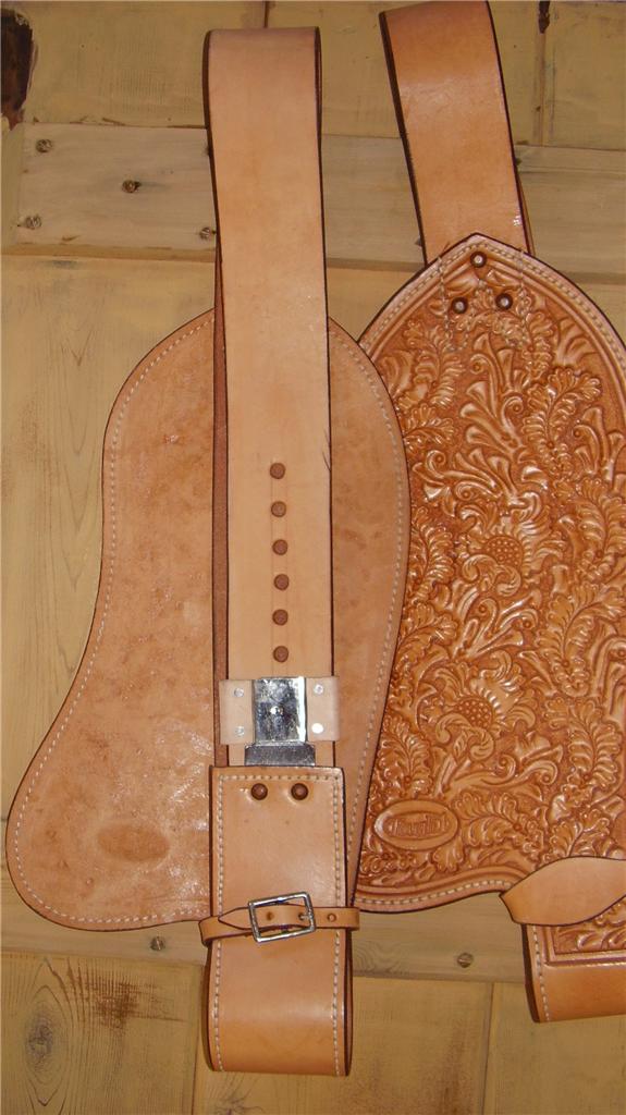 Tough1 Tooled Leather Western Saddle Replacement Fenders Adult eBay