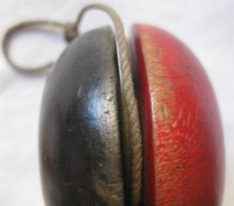 old wooden yoyo