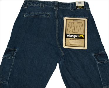 wrangler cargo blue jeans