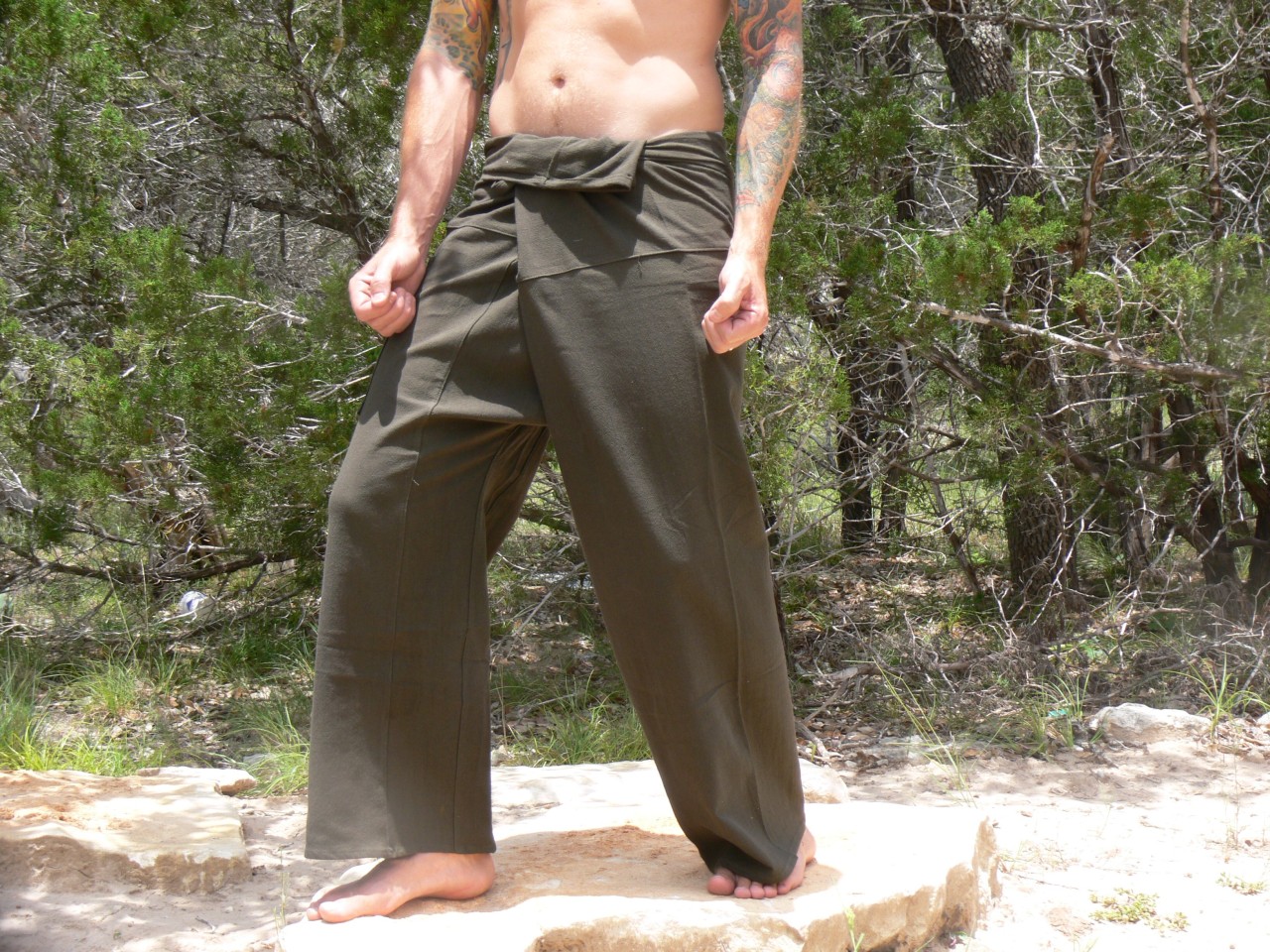 XXL Thai Fisherman Pants Yoga Wrap Pirate Buccaneer Renaissance Army