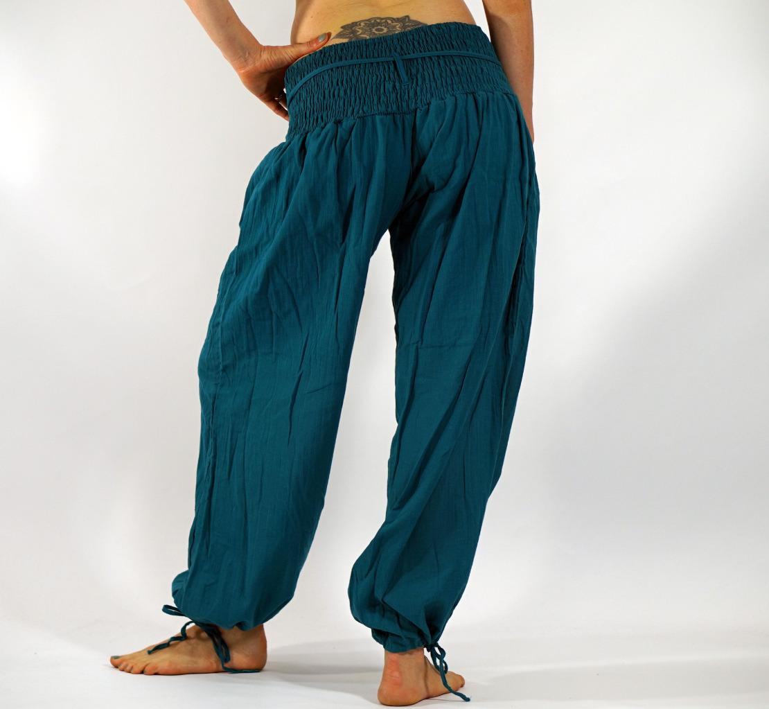  BREEZY PANTS Zootzu Pirate Gypsy Renaissance Loose Peasant Baggy Blue eBay