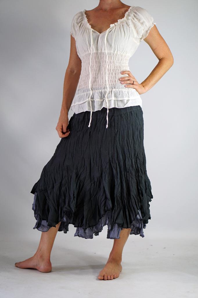  SS PEASANT BLOUSE Zootzu Pirate Renaissance Costume Chemise Gypsy Top CREAM