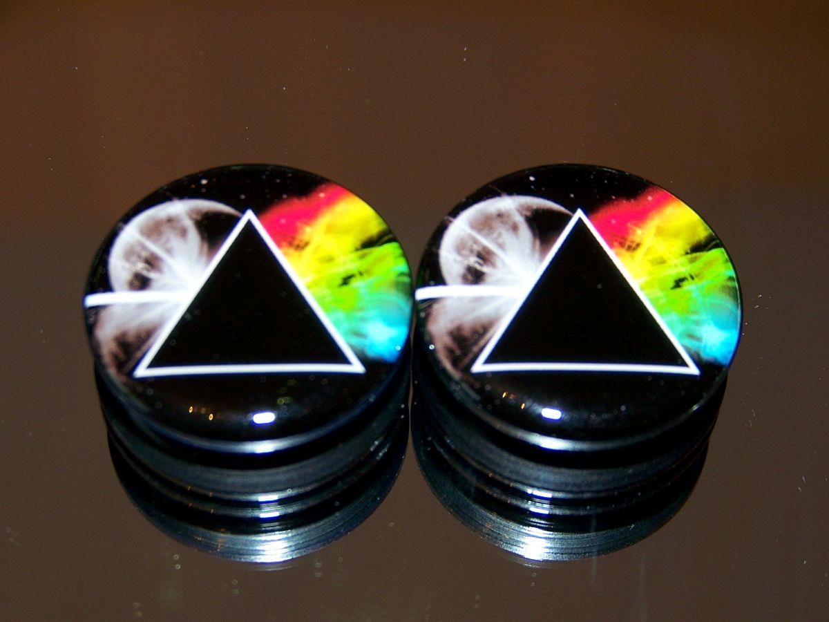 Pink Floyd Dark Side Of The Moon Prism Earring Er Flesh Tunnel Pink Floyd Dark Side Of The Moon Prism Earring Er Flesh Tunnel Ear Plugs New