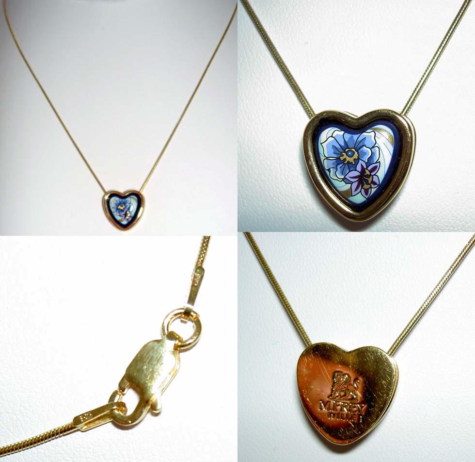 Monet heart necklace clearance