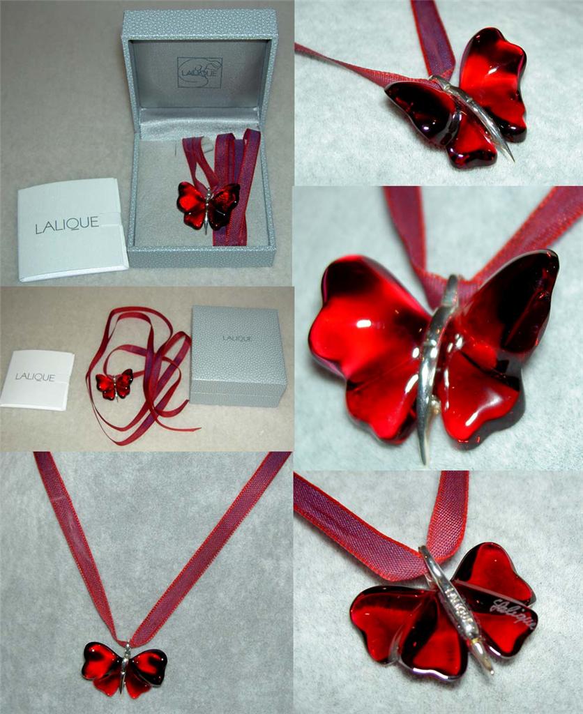 Lalique butterfly necklace clearance