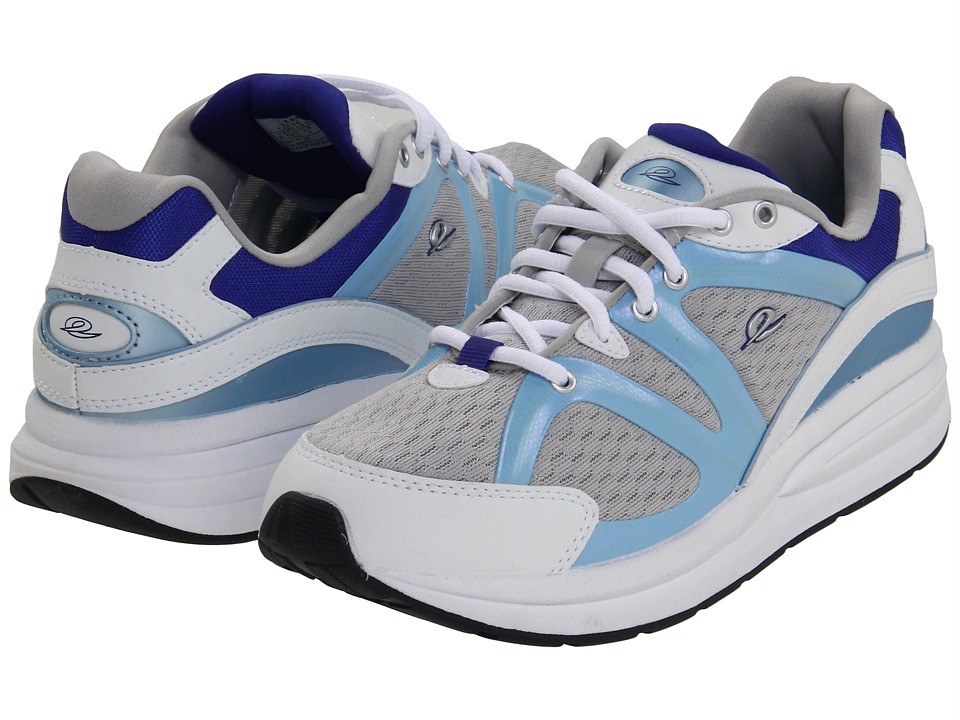 Easy Spirit 'Graham3' Ladies White/Blue Sneaker w/AntiGravity