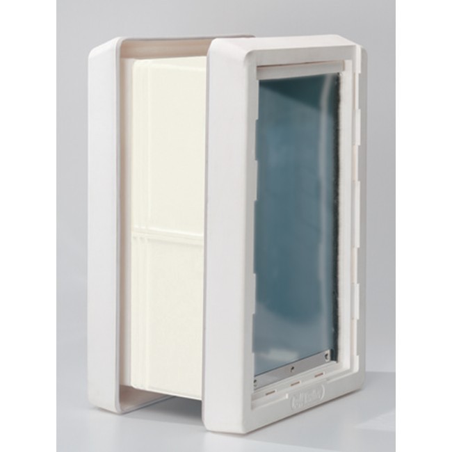 Ideal "RUFF WEATHER" Insulated Pet Dog Door 2 Flaps + WALL KIT*ALL SIZES eBay