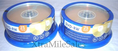 50 Ativa Gold Dvd-rw 4x 4.7gb Blank Discs 2 Packs X 25
